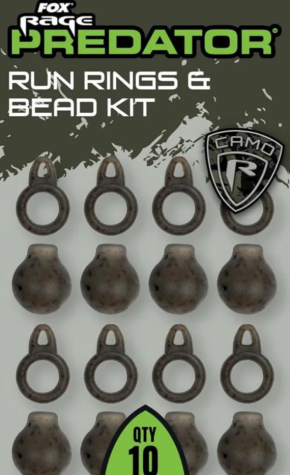 Kit de Montage Fox Rage Predator Camo Run Rigs & Bead