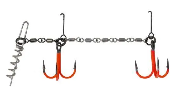 Montage Shallow Rapala Double Pike Chain UV Orange