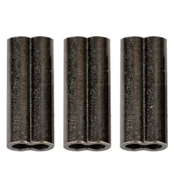 Sleeves Savage Gear Double Barrel Crimps Black Nickel