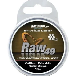 Tresse acier Savage Gear Raw 49 - Steelwire 10m