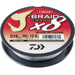 Tresse Daiwa J-Braid GRAND X8 Gris 270m