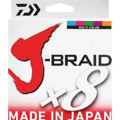 Tresse Daiwa J-Braid X8 Multicolore 150m
