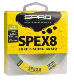 Tresse Spro Spex8 150m Lime Green
