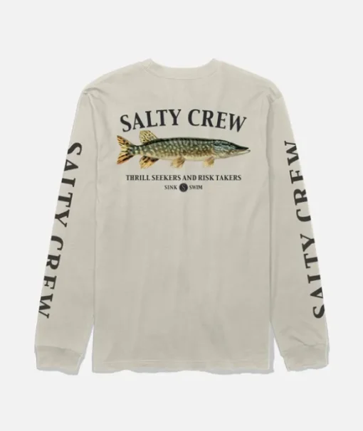 T-shirt Manches Longues Salty Crew Euro Pike Moonbeam